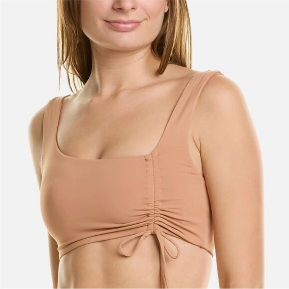 L*Space Neutral Brown 2 Piece Bikini Swimsuit Wilder Top & High Waist Bottom XS - Picture 7 of 13